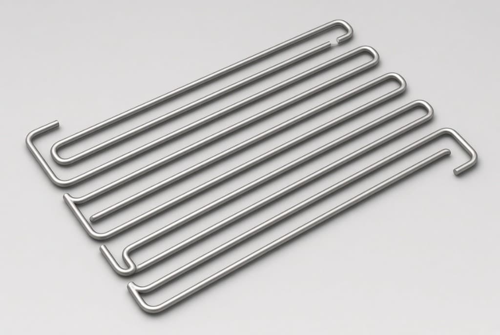 3D CNC wire forms: nested hooks and frames in 4–14 mm steel